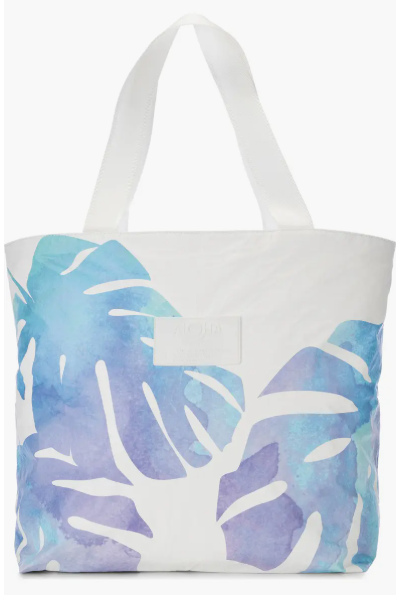 Aloha Collection Day Tripper Monstera Water Resistant Tyvek Tote, $76