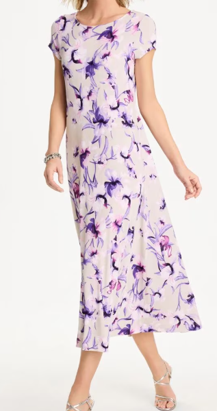Chico’s Travelers Amethyst Iris Maxi Dress, $159.50