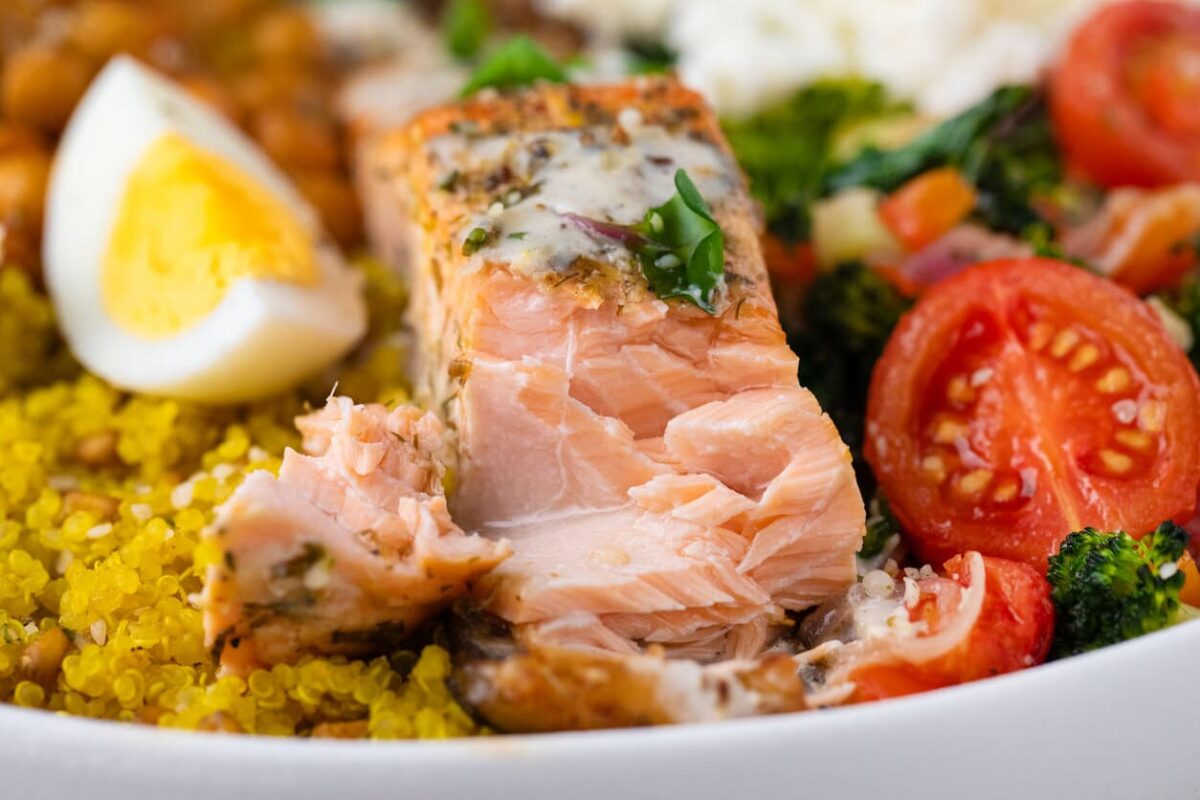 Lemon-Herb Salmon and Ancient Grains | Photo by Meagan Wristen