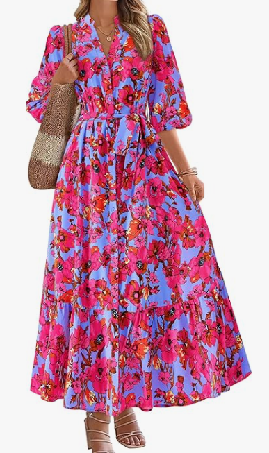 MASCOMODA Floral Maxi Dresses (6 colors), $37.89 (was $44.99)