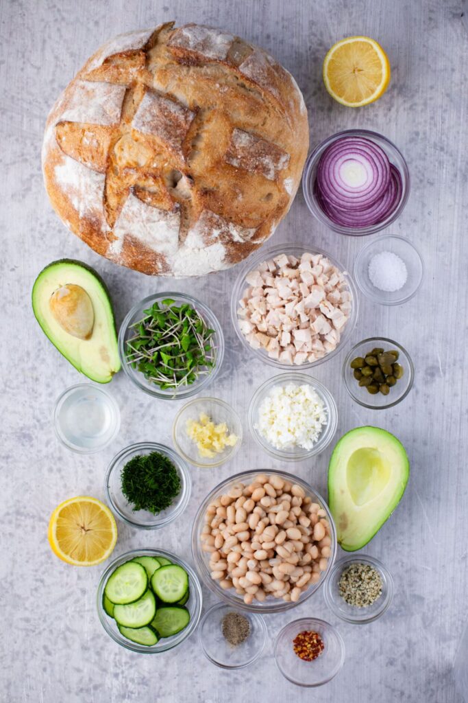 Mediterranean Power Sandwich Ingredients | Photo by Meagan Wristen