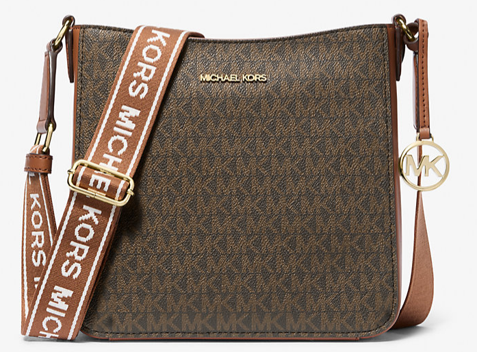 Michael Kors Outlet Jet Set Travel Small Signature Logo Messenger Bag, $71.20 (was $228)