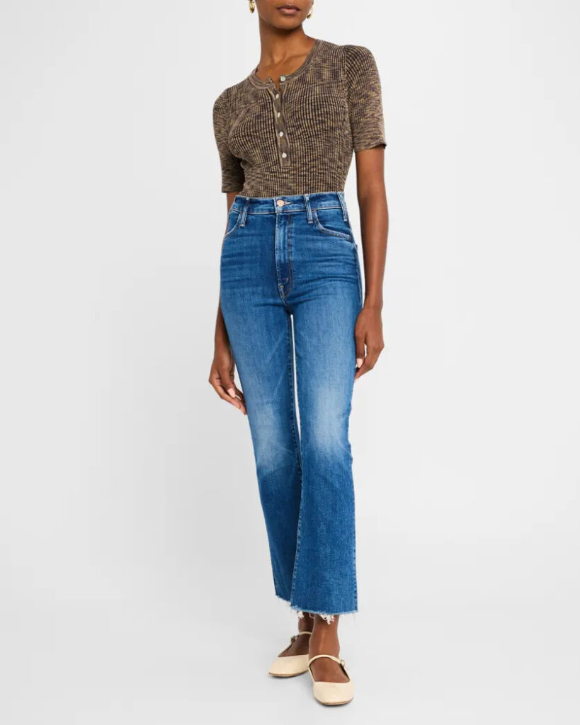 Nieman Marcus The Hustler Ankle Fray Jeans, $238.00