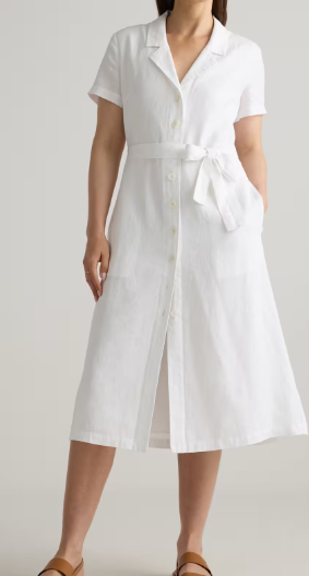 Quince 100% European Linen Button Front Dress (14 colors), $64 (was $218)