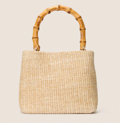 Tuckernuck Accessories Natural Raffia Audrey Lady bag (2 colors), $148